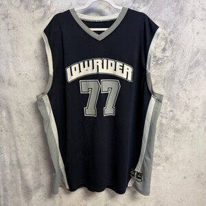 Lowrider Magazine Basketball Jersey Mens 3XL Blue